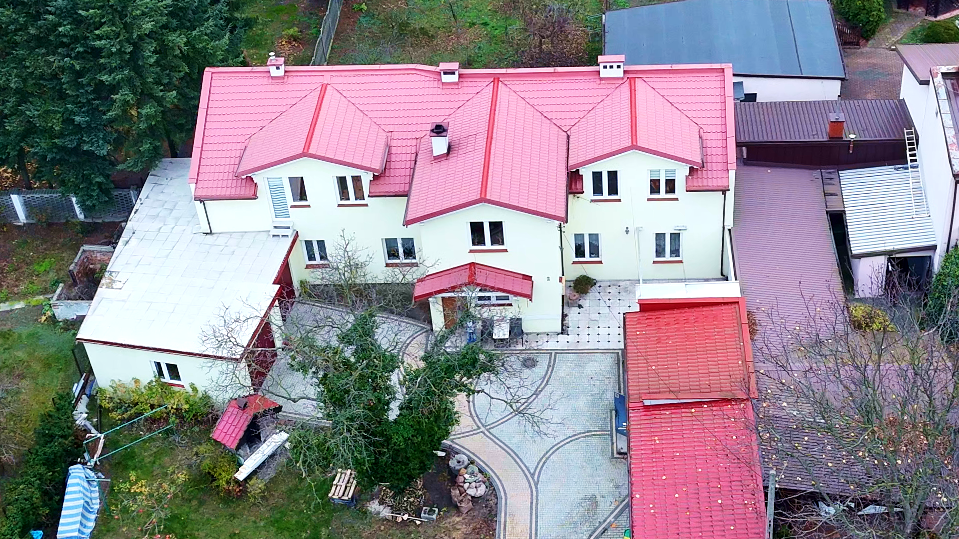 Aerial property shot used for a real estate listing